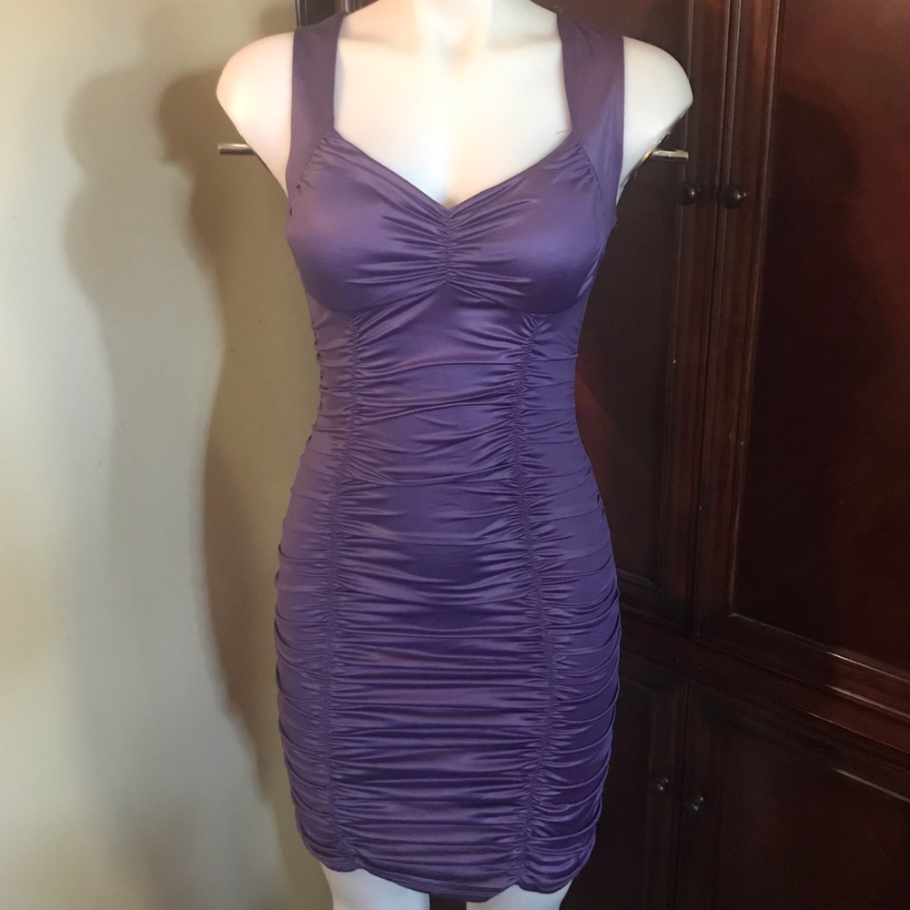 🆕 Finesse USA Purple Sleeveless Midi Dress-Small